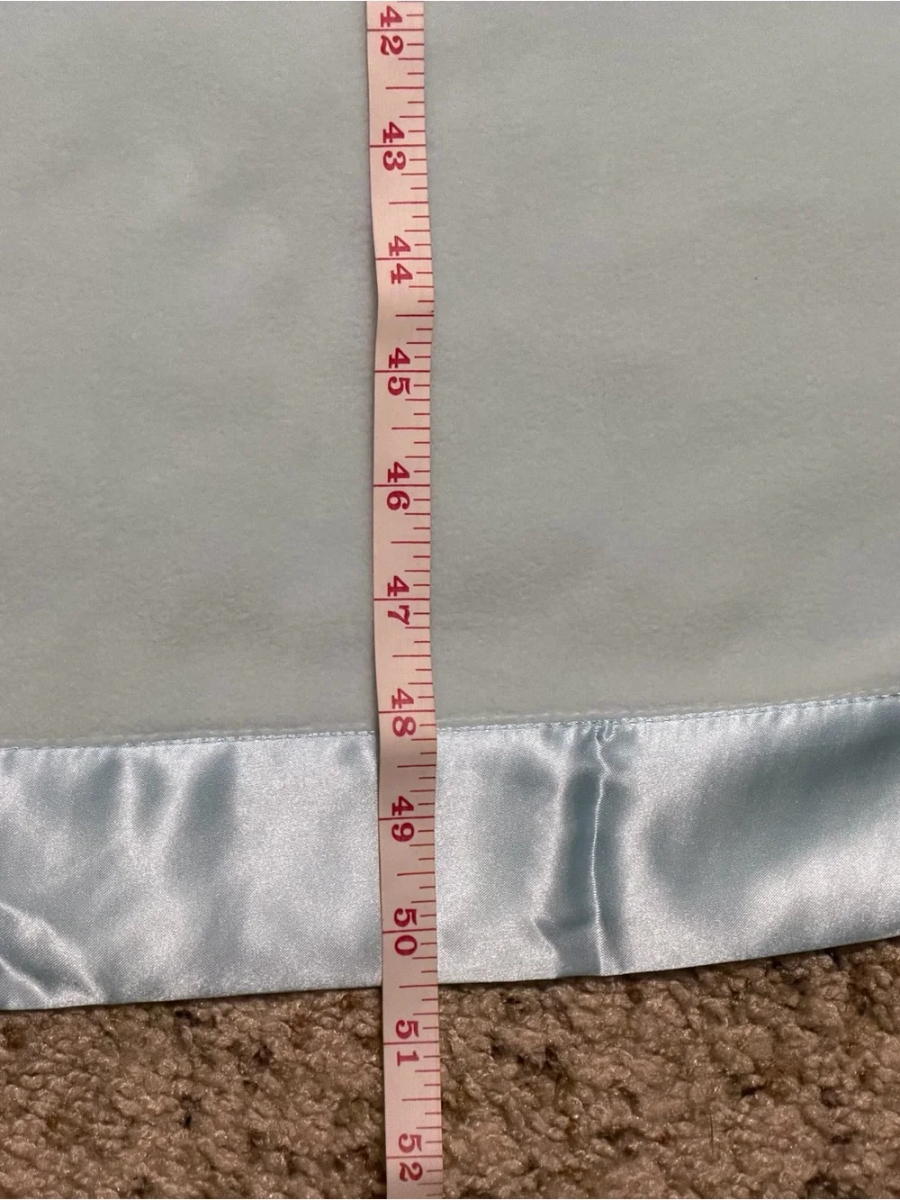 New Terry Town Blue Micro-Fleece Satin Trim Nursery Crib Baby Blanket SO SOFT!